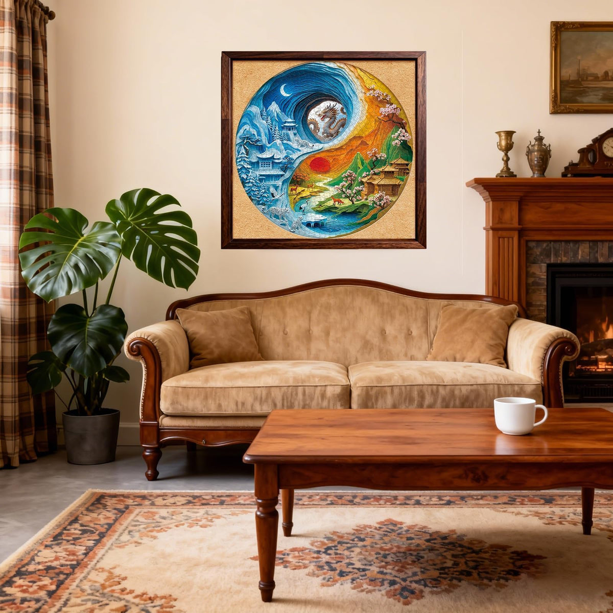Puzzle for Adults 1000 Pieces 3D Visual Yin (D-yin-yang Animals)