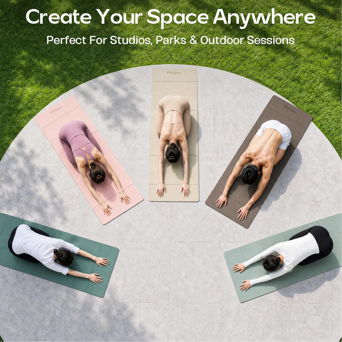 Foldable Yoga Mat (Pink)