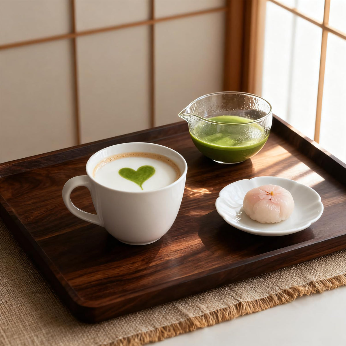 Deep Textured Glass Matcha Bowl With Spout (Deep-Textured)