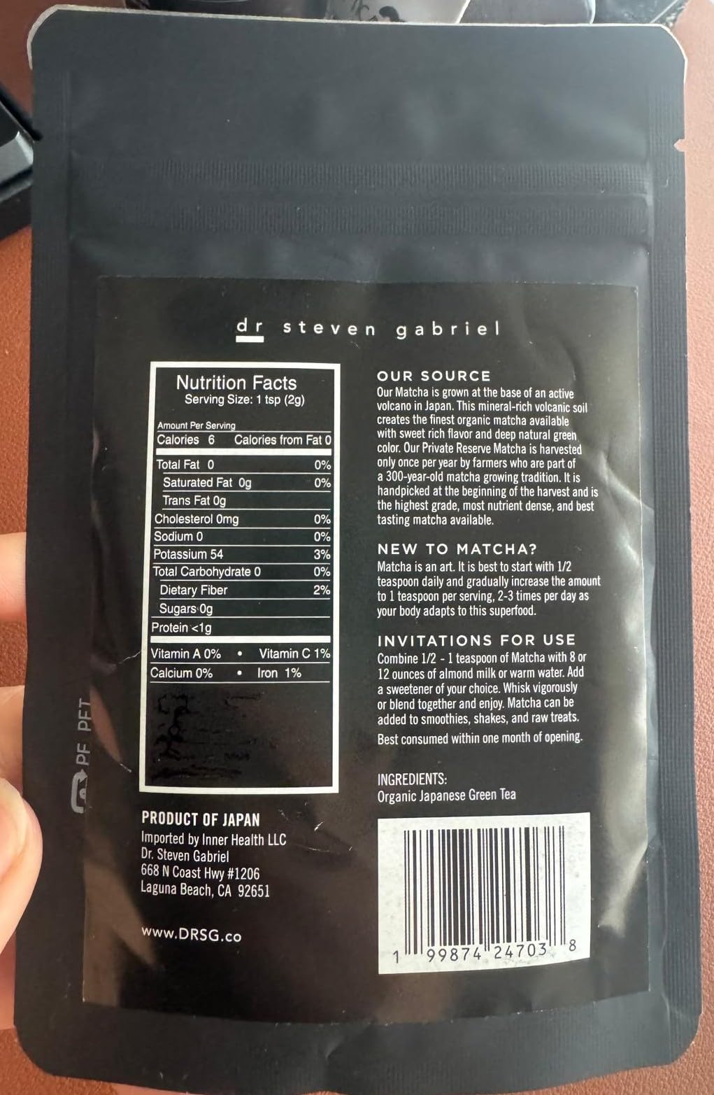 Organic Ceremonial Matcha Powder from Japan (1.41 oz (Pouch))