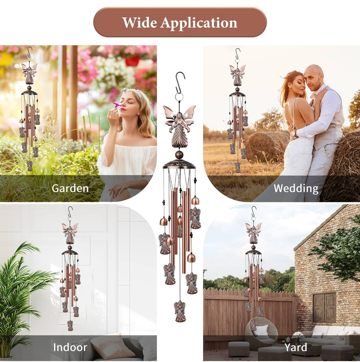 Angel Wind Chimes (Copper / Angel)