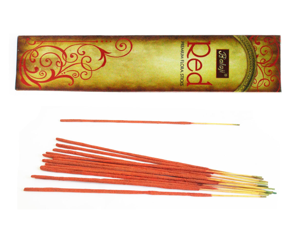 Red Premium Flora Incense Sticks (Red)