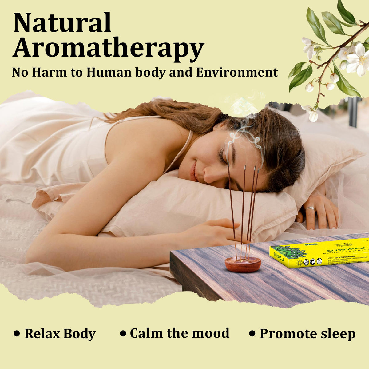 Natural Citronella Incense Sticks (Citronella)