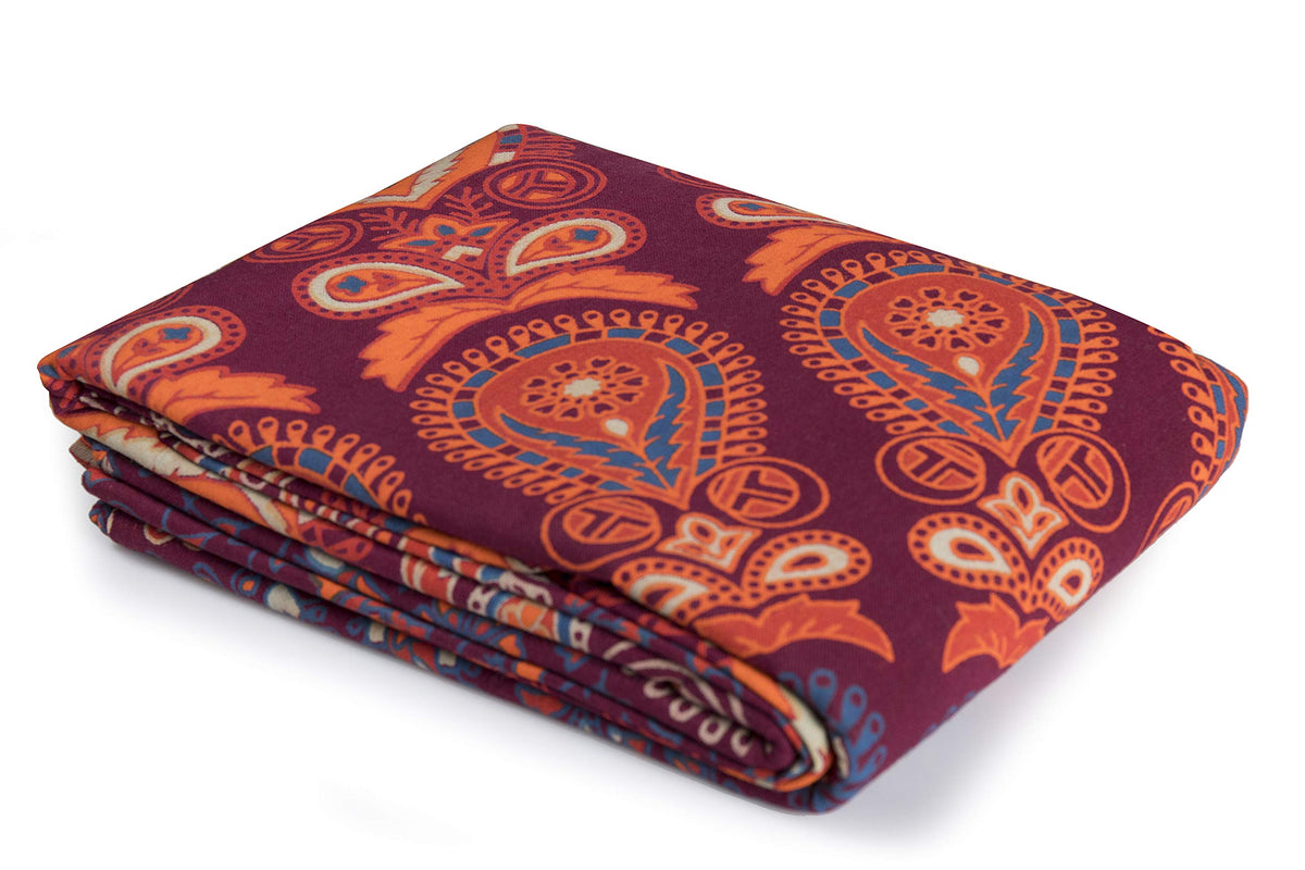 Printed Curtains Panels Set of 2 Indian Hippie Bohemian Beautiful Peacock Mandala Curtain Panels Maroon 42x100 Inch (Maroon / 84"W x 100"L (Pack of 2))