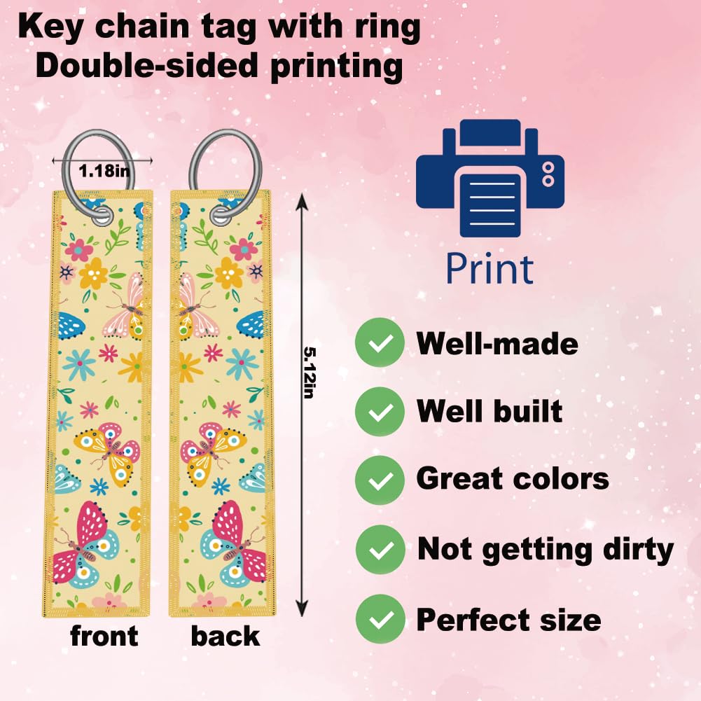 Colorful Floral Butterfly License Plate Frame Women 2Pc Car Tag (for Butterfly-Flowers -2p)