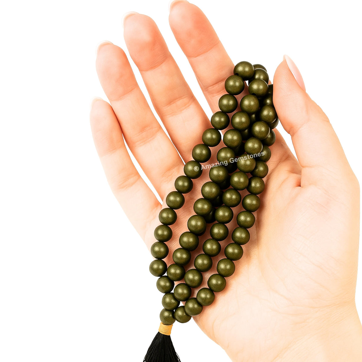 Pyrite Mala Beads (Pyrite / Plain)