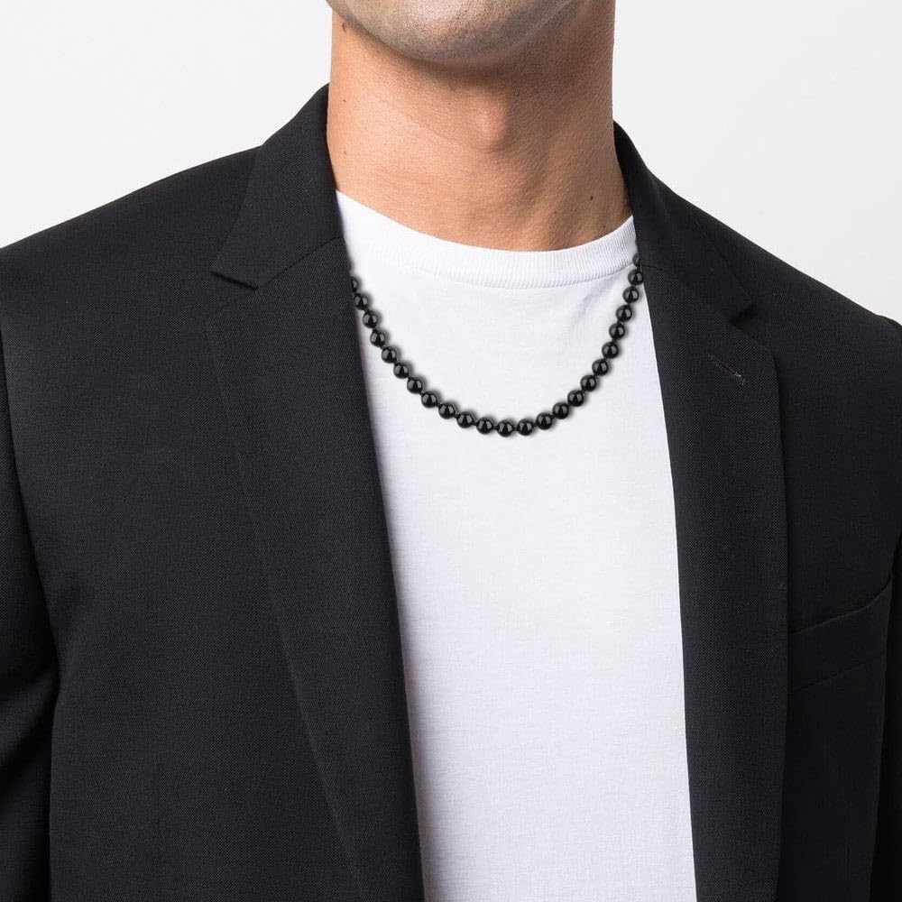 Black Onyx Necklace (Onyx / 24")