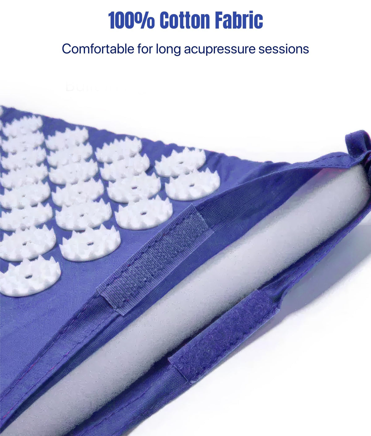 Acupressure Mat And Pillow Set (Blue)