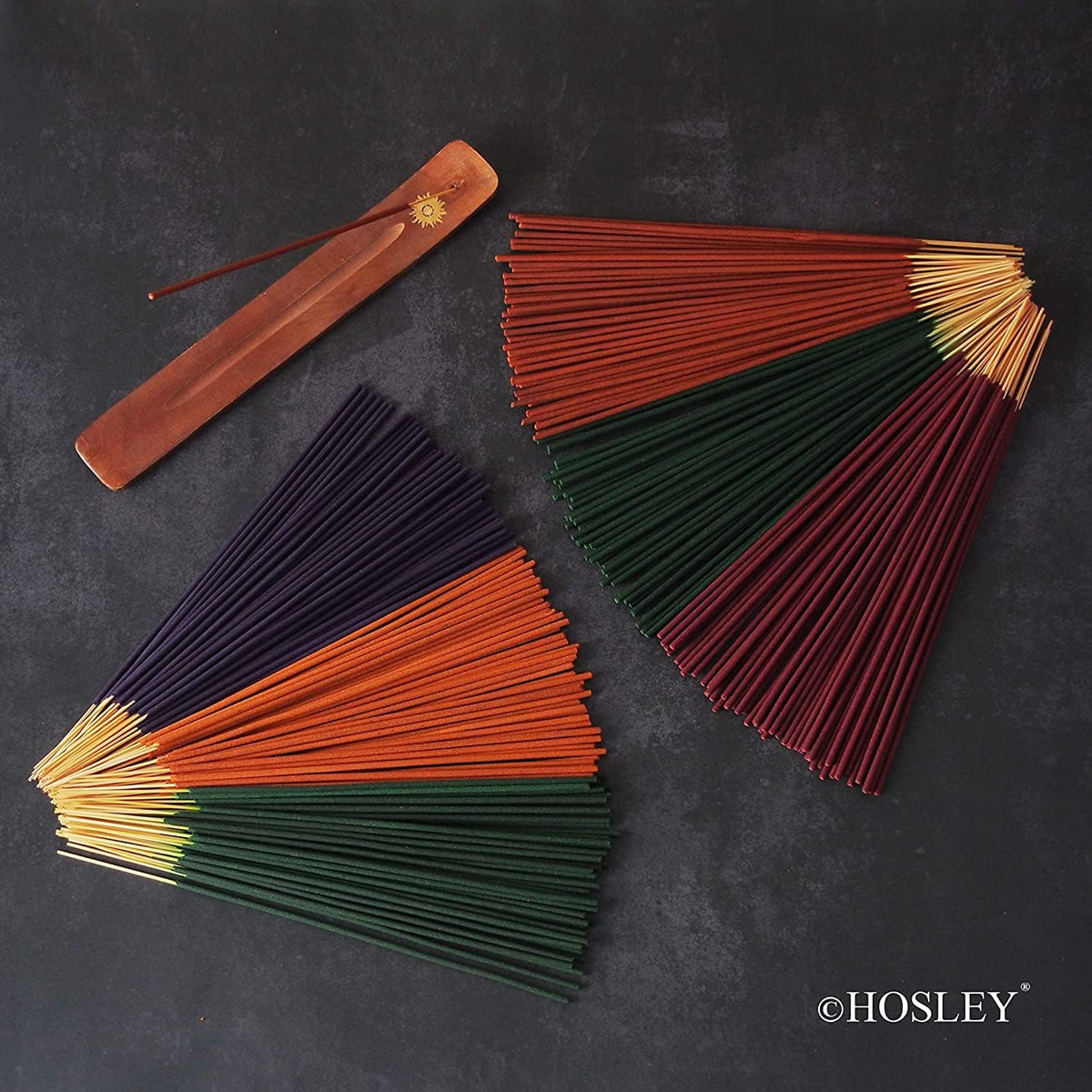320 Assorted Incense Sticks with Holder Eucalyptus (Multicolor 7)