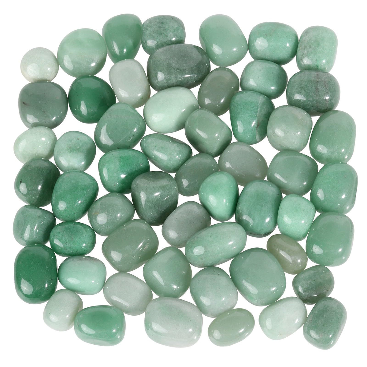 1lb Natural Polished Crystals for Home Decor (Green)