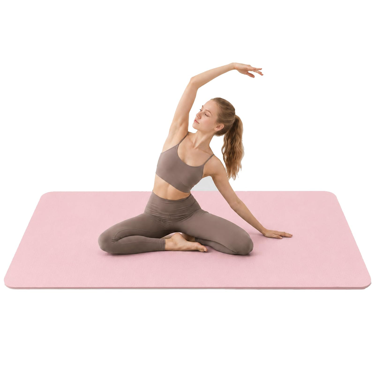 TPE Yoga Mat 72"x35" (Pink / 72*35*0.4inch)