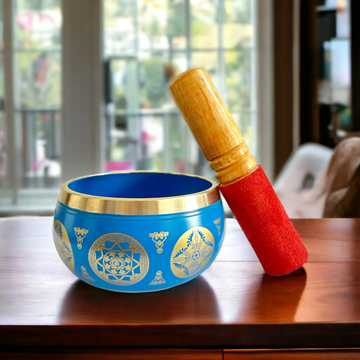 Tibetan Singing Bowl Set (Blue)