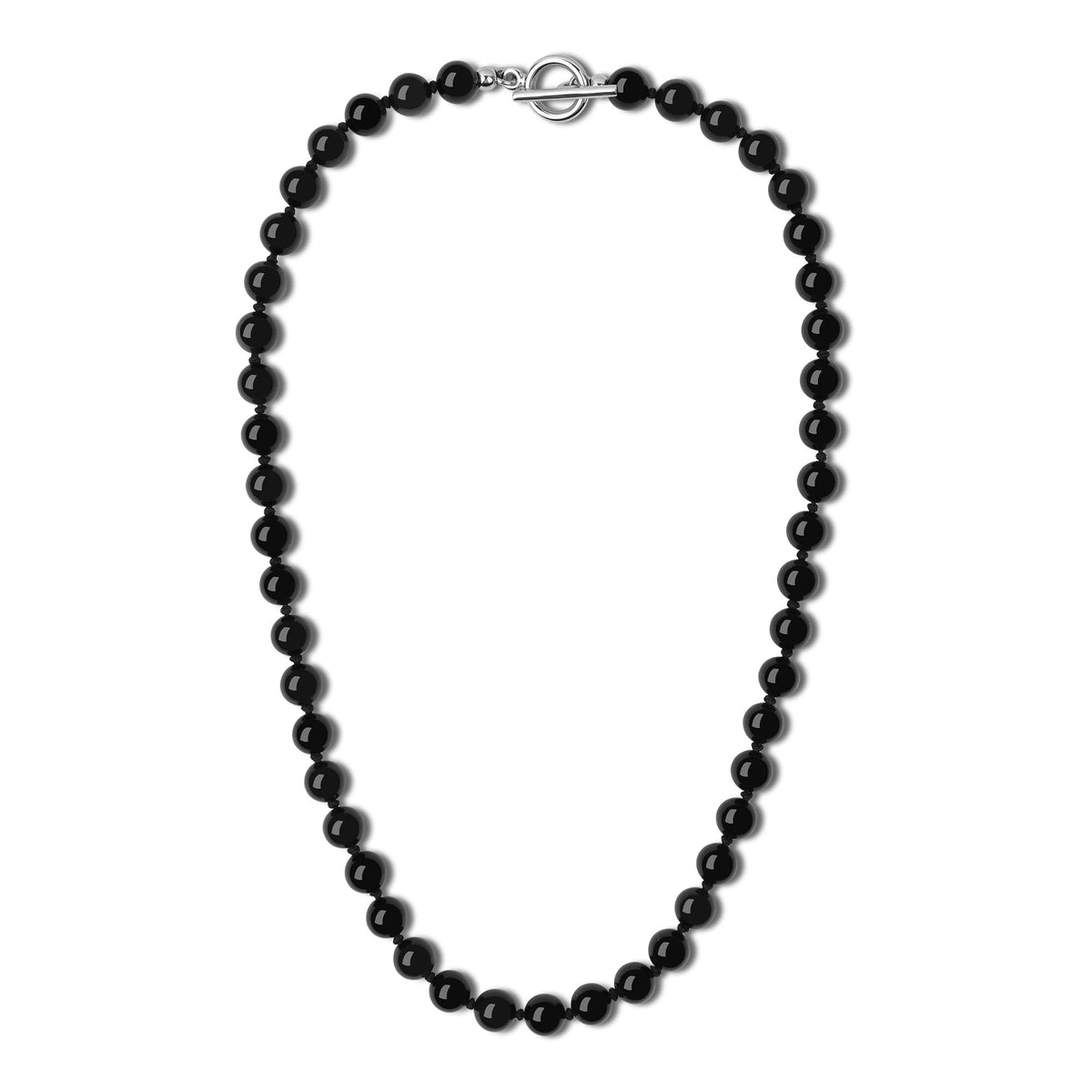 Men’s Black Obsidian Necklace (Black Obsidan / 24")