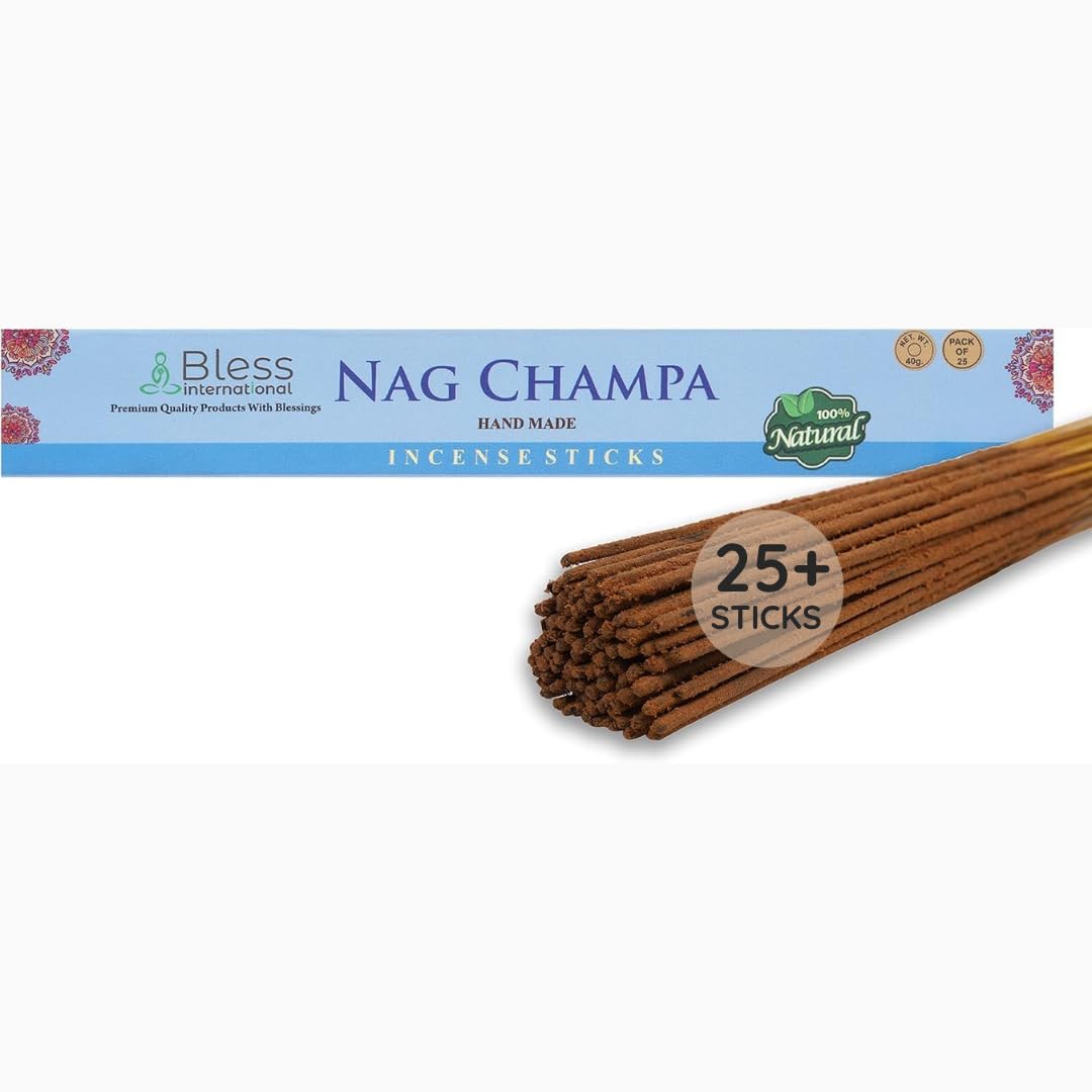 Bless Organic (Nag Champa / 25 Sticks (1.4 OZ/40 GM))