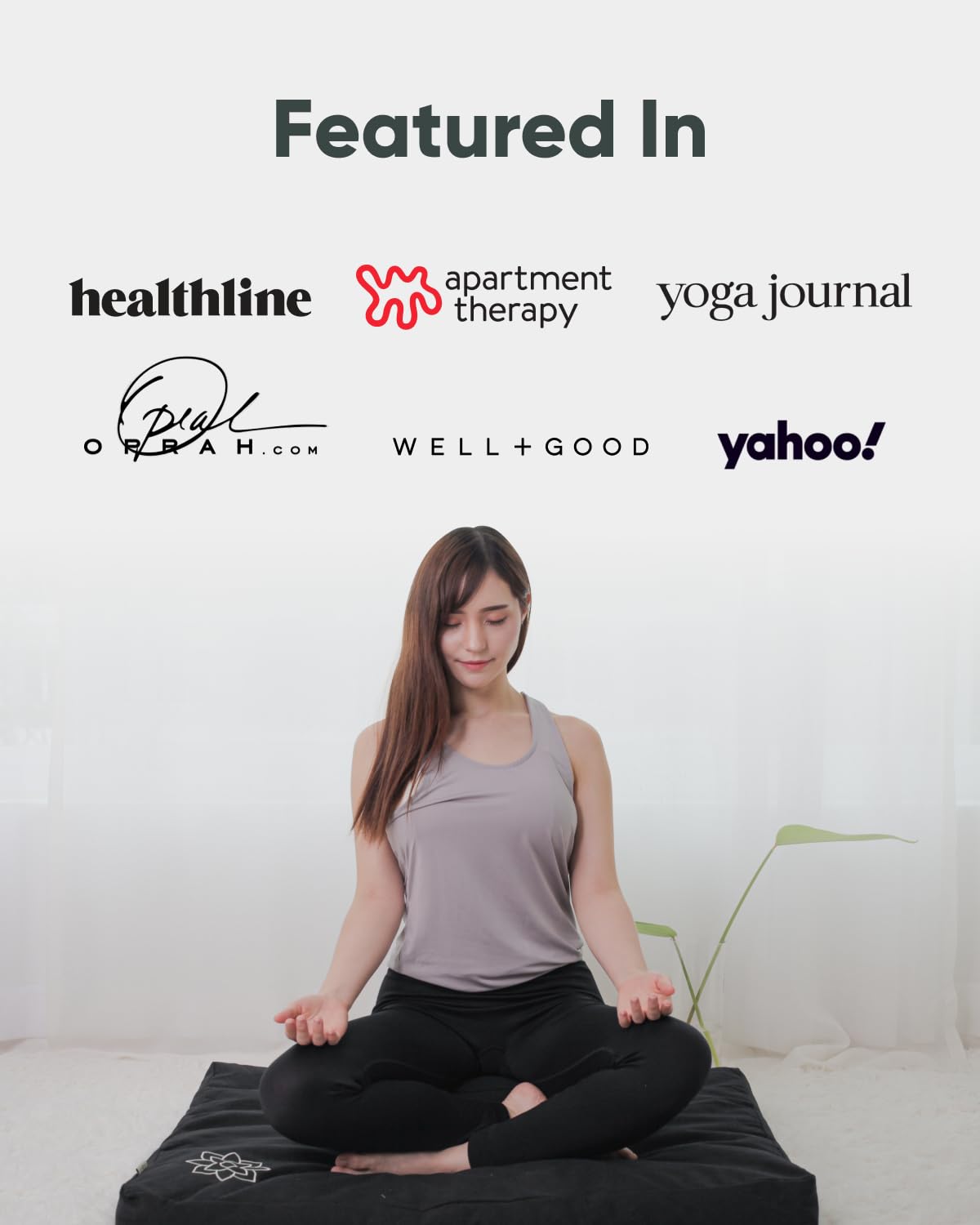 Zabuton Meditation Mat (Cotton - Black)