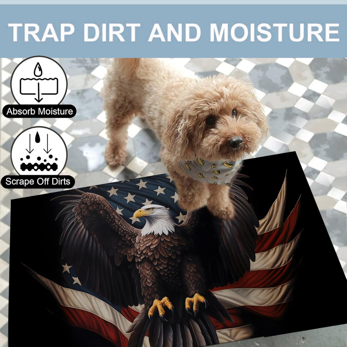 Patriotic Eagle Indoor Door Mat (Eagle)