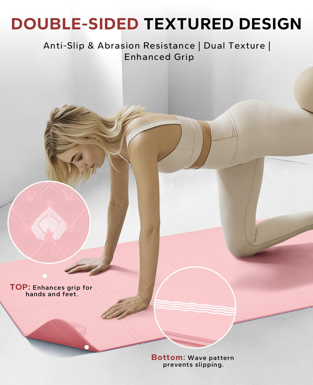 Foldable Yoga Mat (Pink)