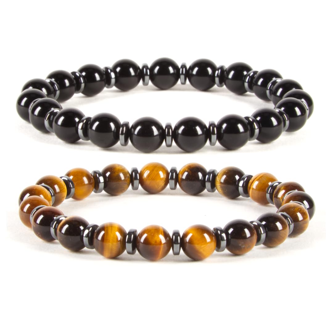 Protection Set Bracelet 8mm Beaded Bracelet (Protection Set / Medium)