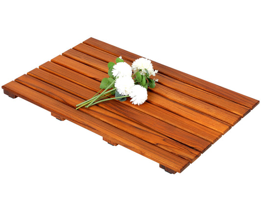 Teak Shower Mat (26" x 17" (Rectangular) / Teak)