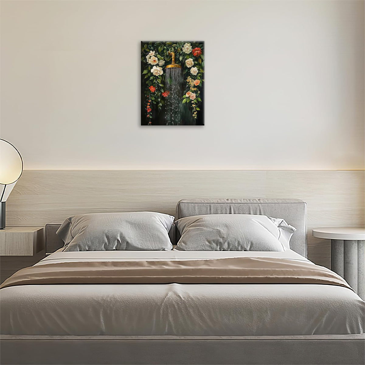 Floral Shower Wall Art (Shower Head / 20L" x 24W")