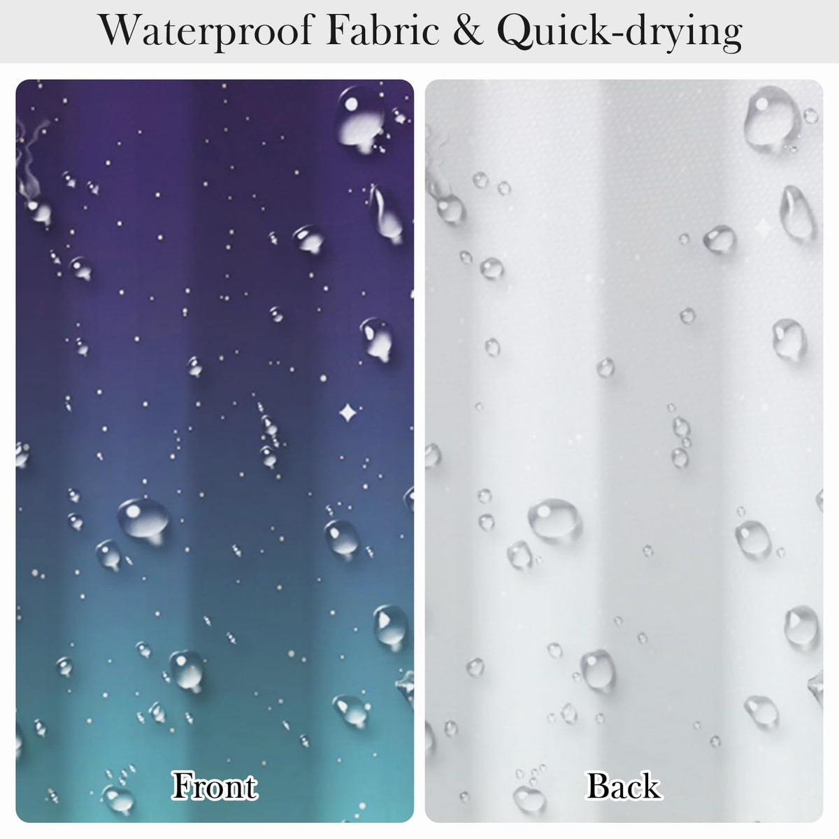 Galaxy Ombre Shower Curtain 71x74 Inch (Sky)