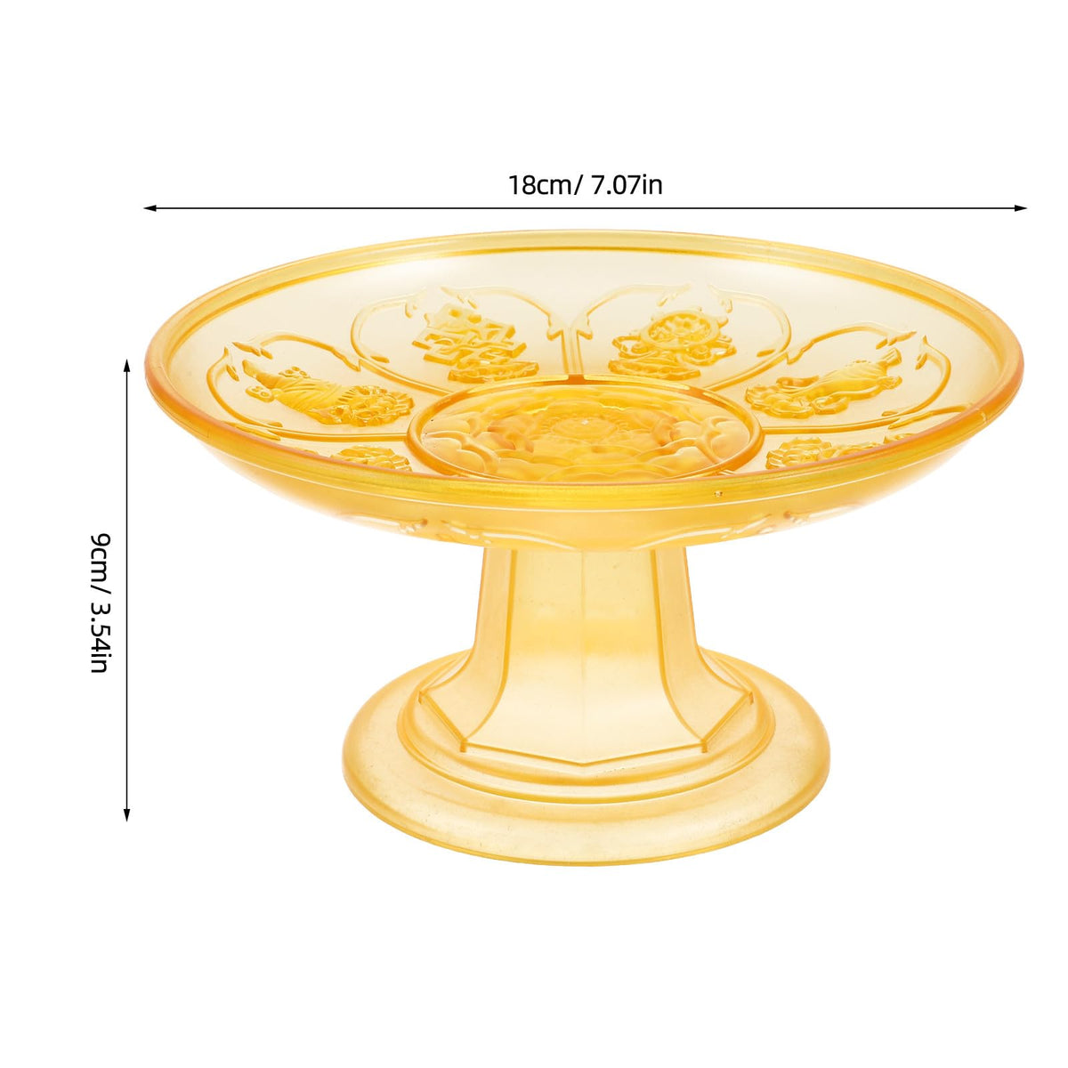 Buddhist Fruit Plate (18.00X18.00X9.00CM)