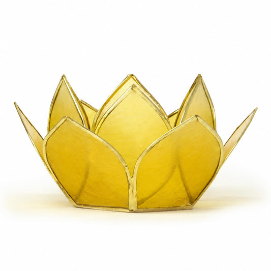 Mini Gemstone Lotus Tealight Holder (Citrine / Mini)