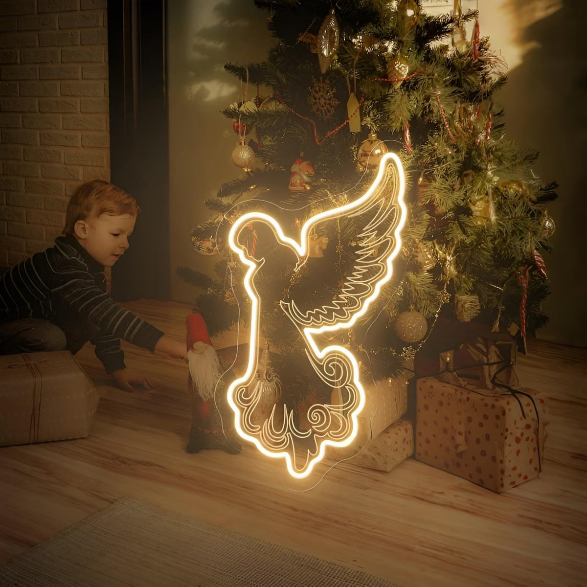 Kneeling Angels Neon Sign (Z-Kneeling Angel)