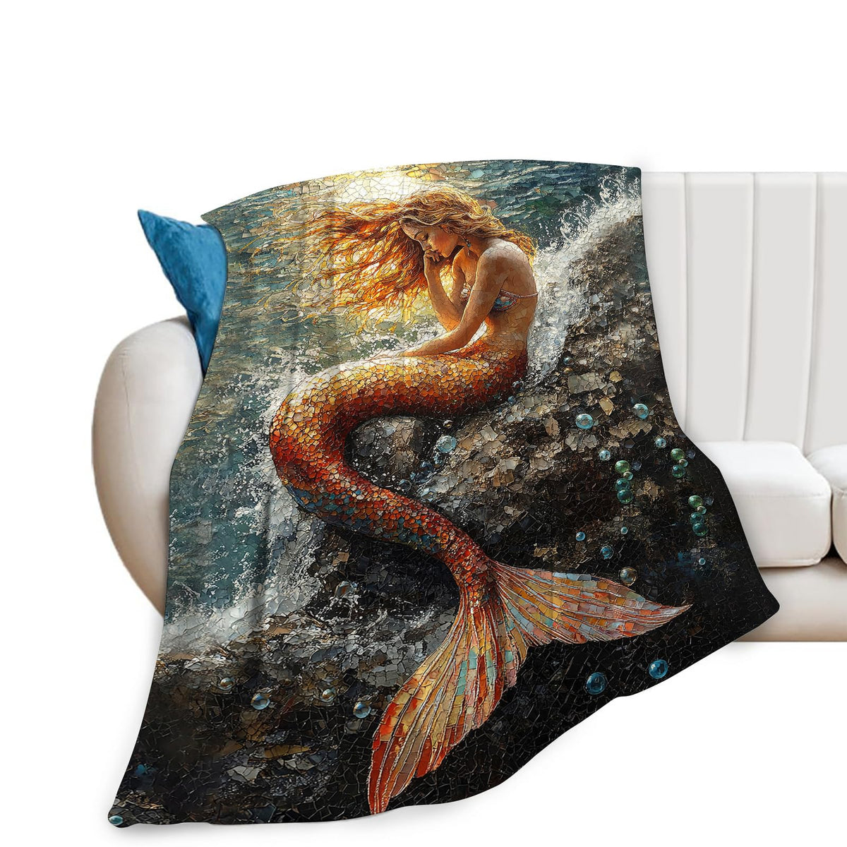 Mermaid Throw Blanket (60"x80" / Mermaid)