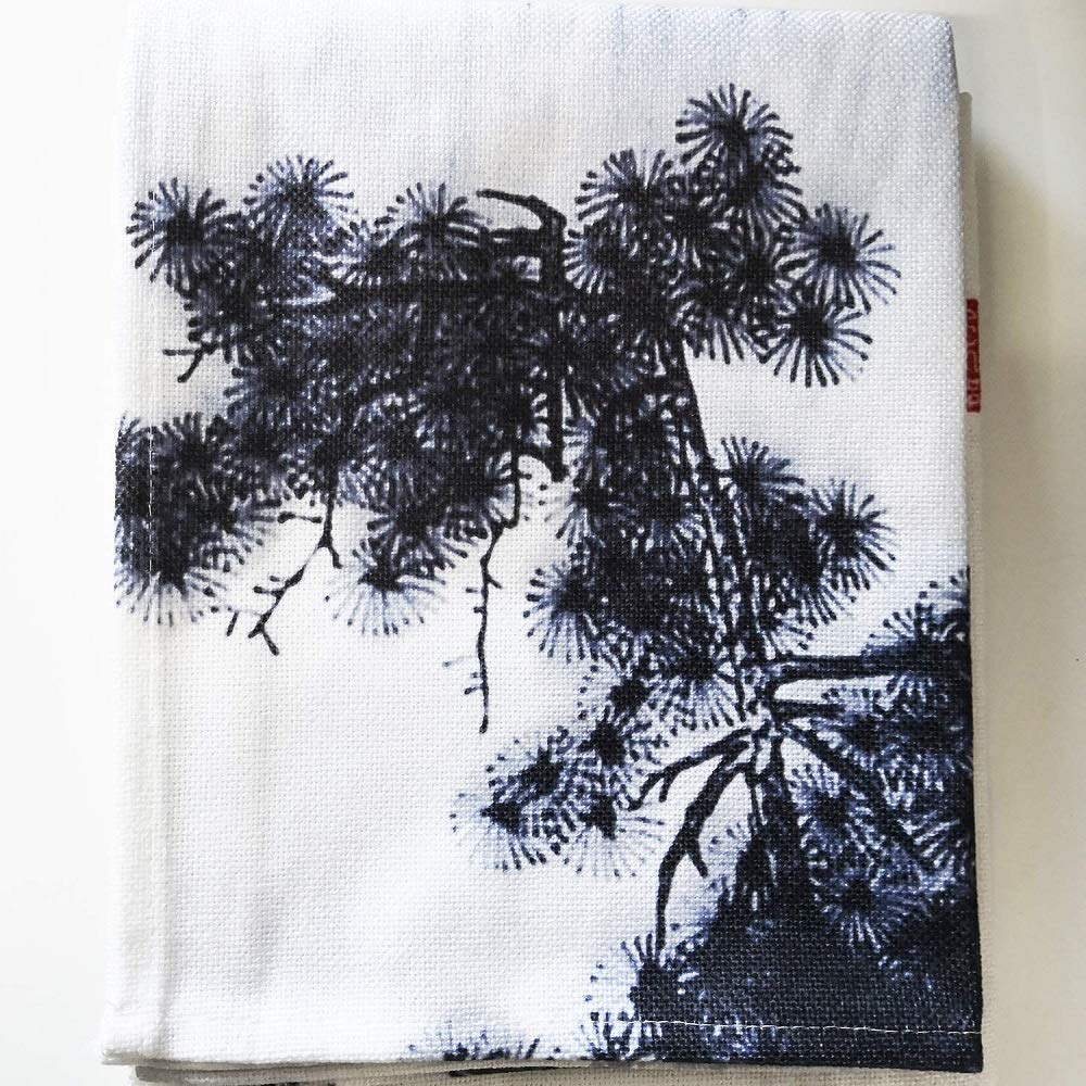 Chinese Ink Landscape Noren Curtain 33.5" x 59" (Mount / 33.5"W x 59"L (Pack of 1))