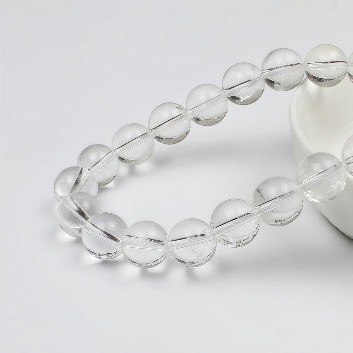 7A Natural White Clear Quartz Round Beads Gemstone Beads for DIY Necklace Bracelat Jewelry Making Strand 15" (White Clear Quartz / 6mm)