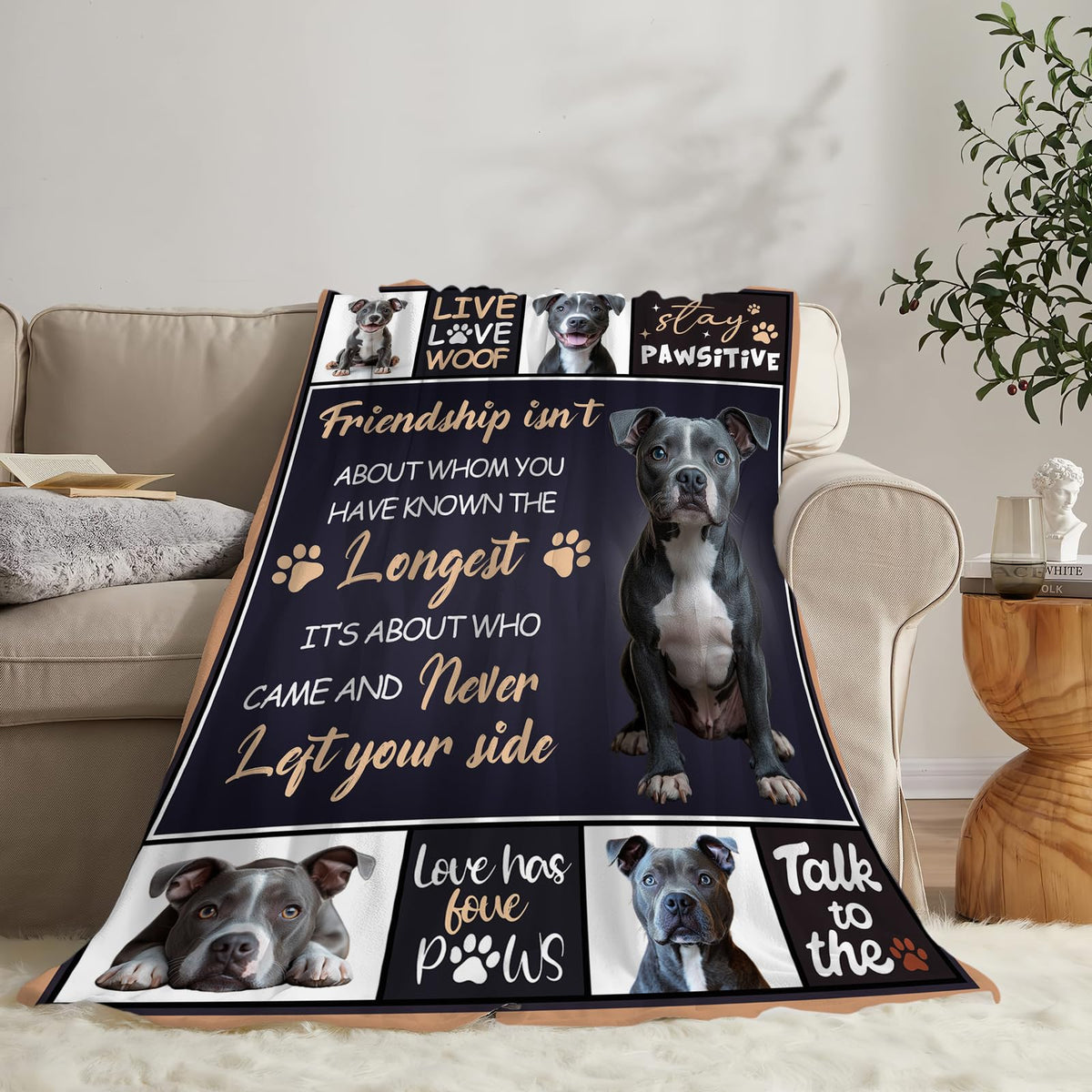 Boston Terrier Throw Blanket (60"x80" / Bulldog)