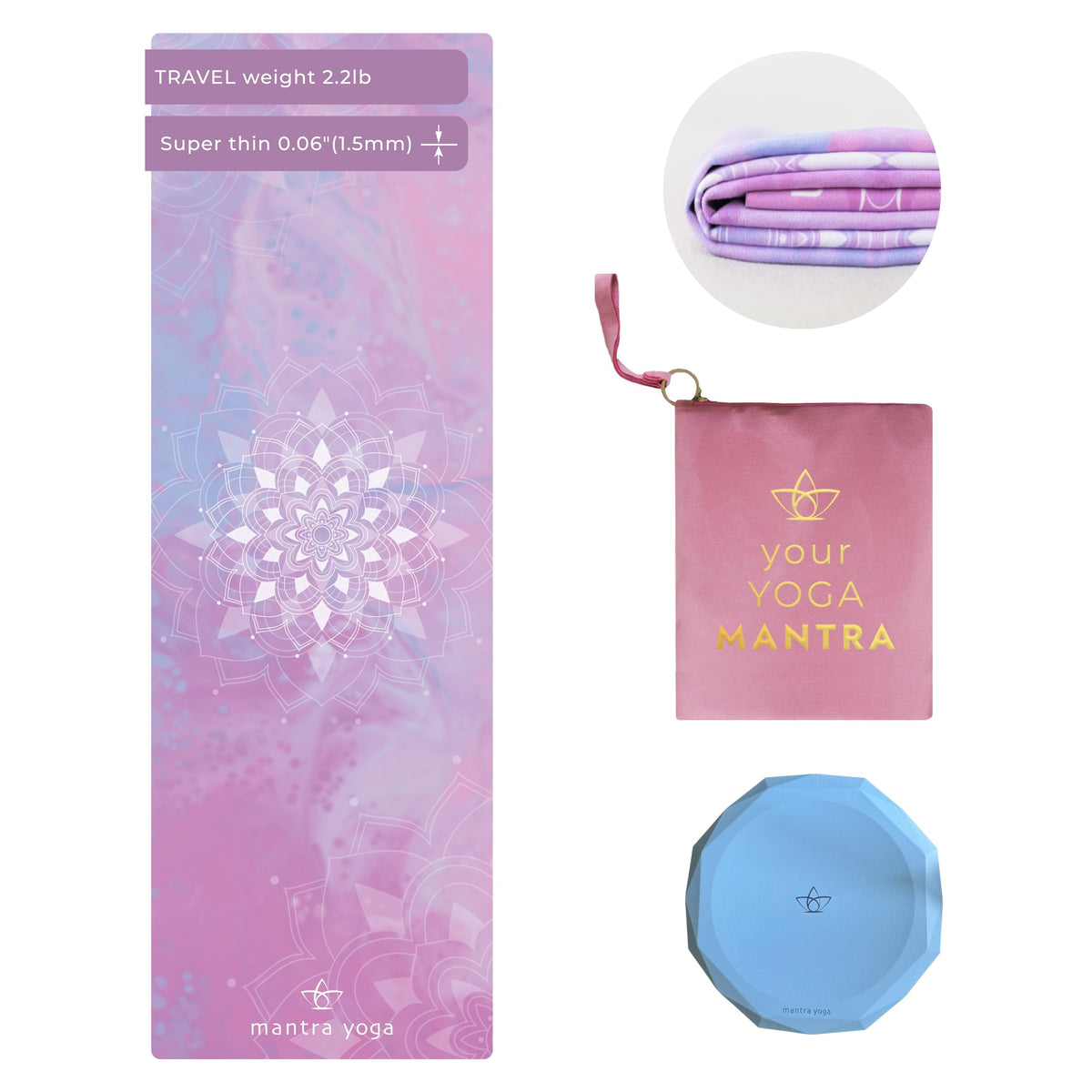 Travel PRO 1.5mm with Knee Pad & Bag (Mandala)