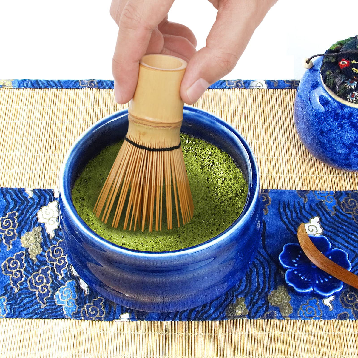 12Pcs Japanese Matcha Tea Set (Blue)
