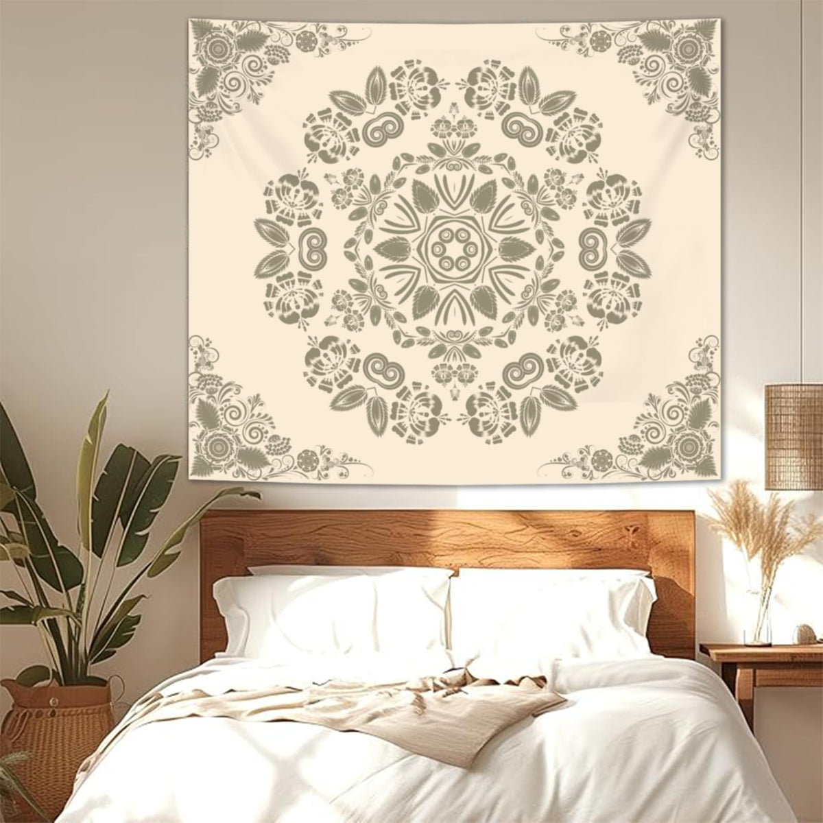Avinly Boho Mandala Tapestry for Bedroom Aesthetic (Mandala Boho Tapestries / 60"L x 51"W)
