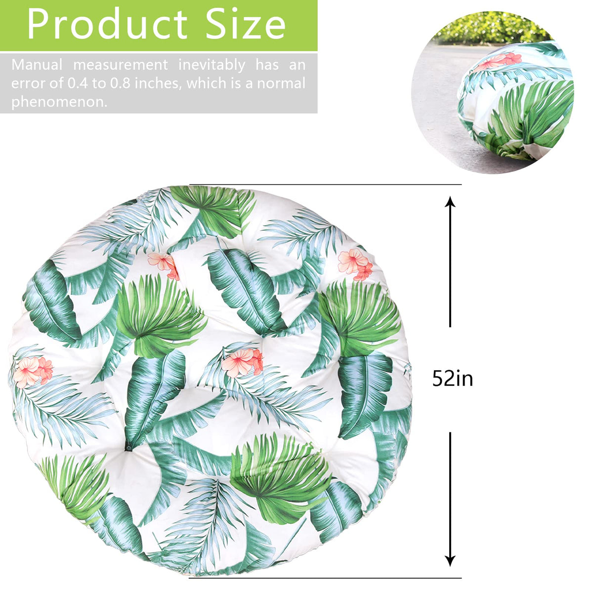 52In Papasan Chair Cushion (Hawaii)