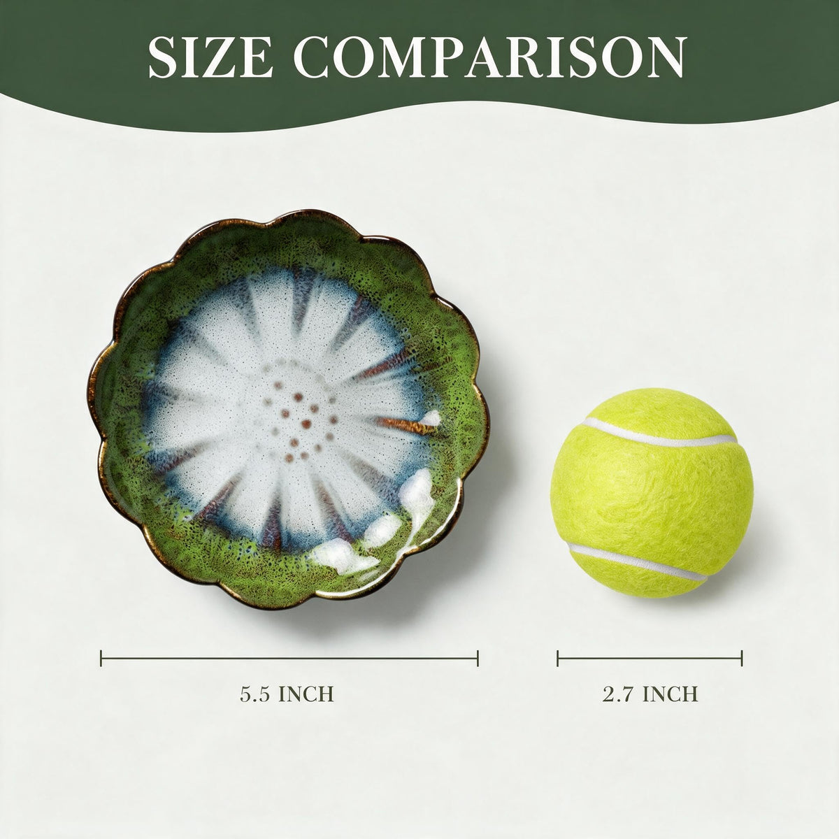 Green Lotus Incense Holder (Green)