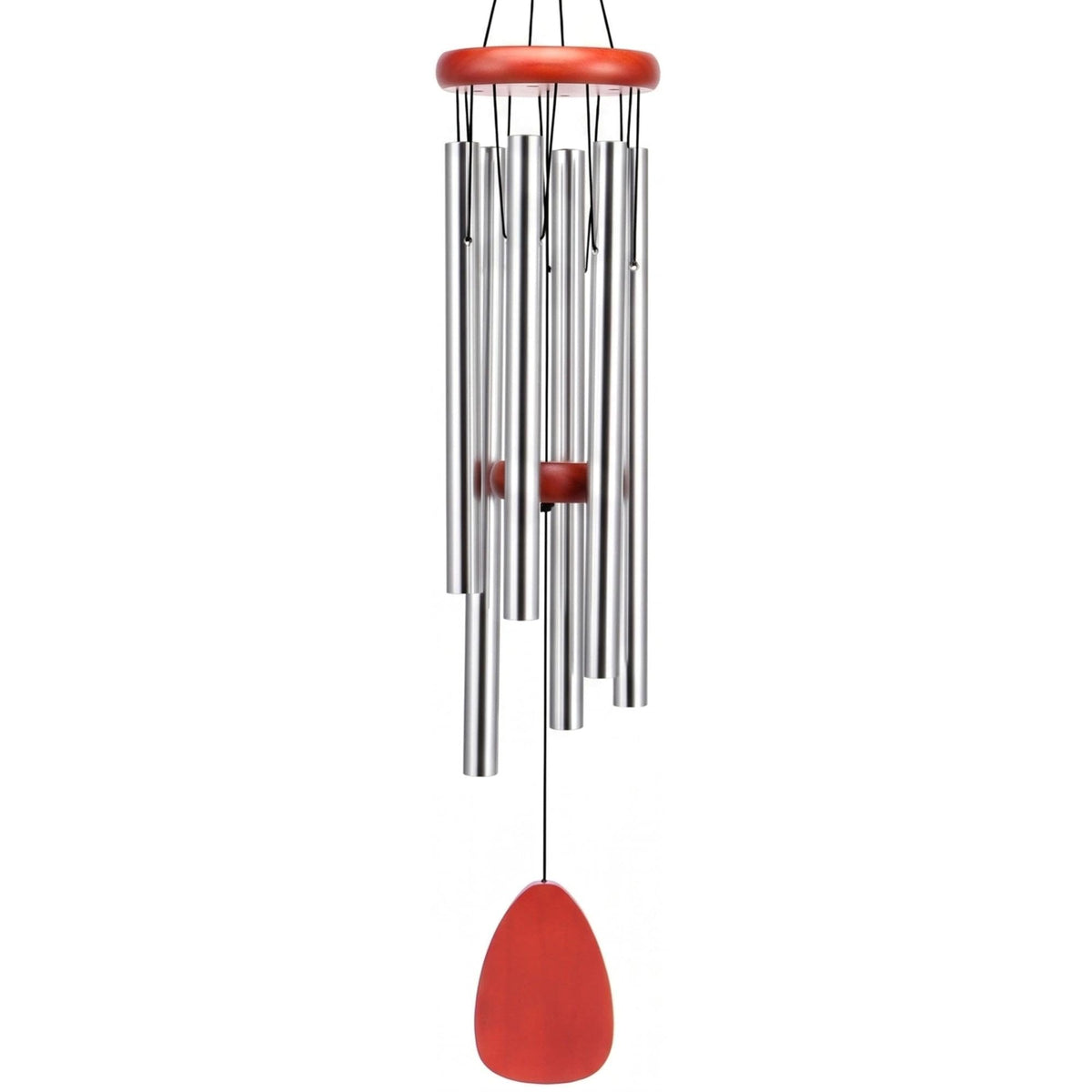 Classic Silver Wind Chimes for Outside Soothing Melodic Wind Chime 26" to Create a Zen Atmosphere. Sympathy (Silver 26'')