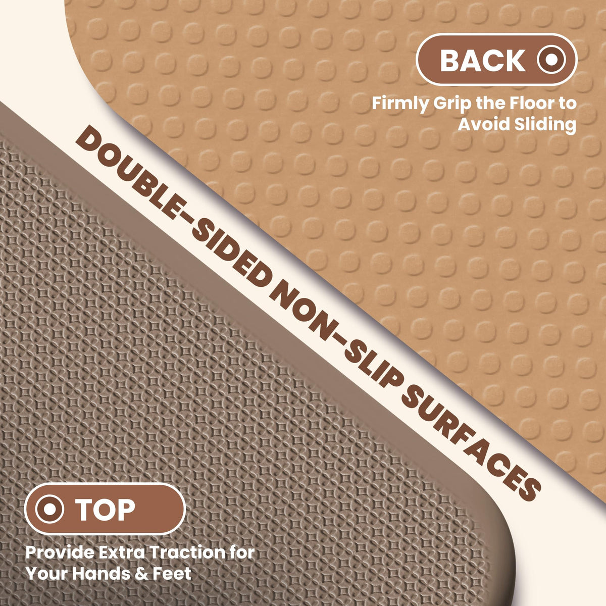Foldable Yoga Mat (Brown)