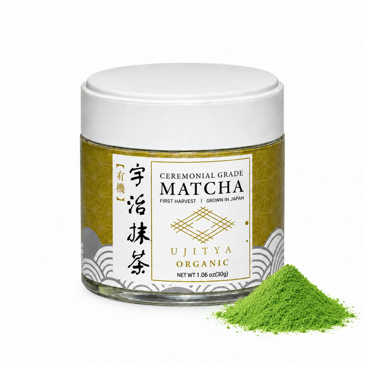 Uji Ceremonial Grade Organic Matcha Powder (White)