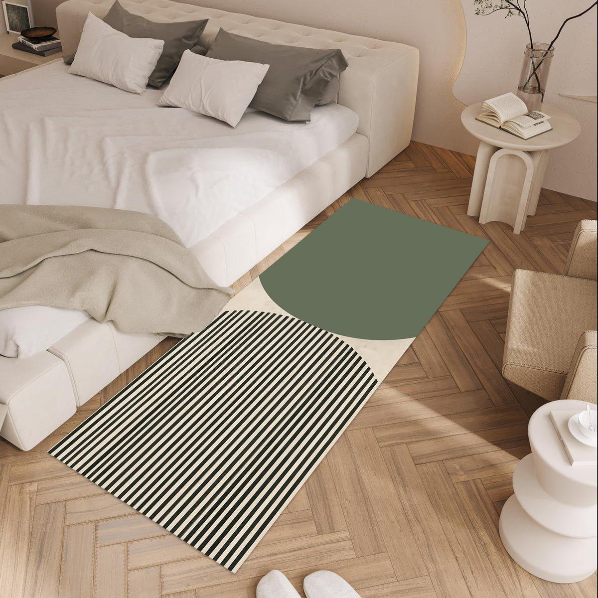 Modern Geometric Laundry Room Rug 20x47 Inch (#80)