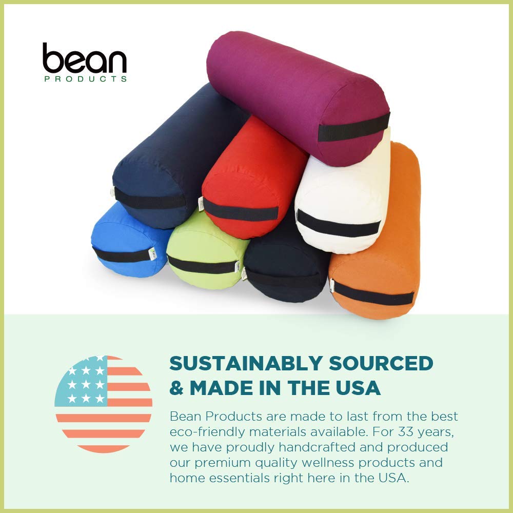 Pranayama Yoga Bolster (Cotton Cover / Beet Red)
