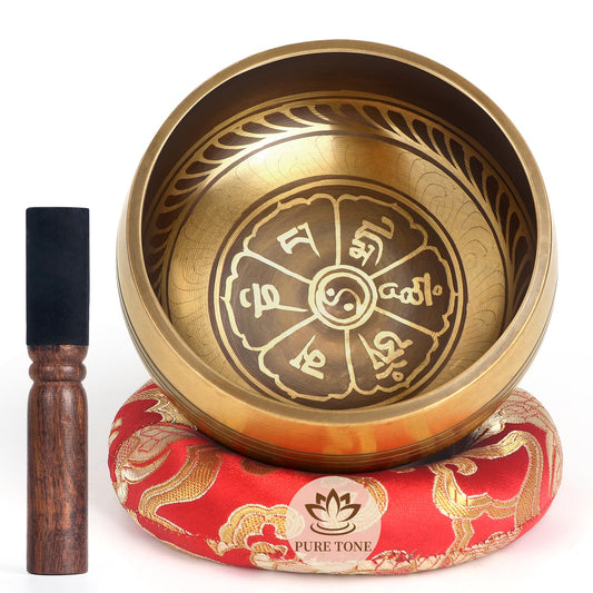 HandMade Meditation Singing Bowl (4 inch Flower)