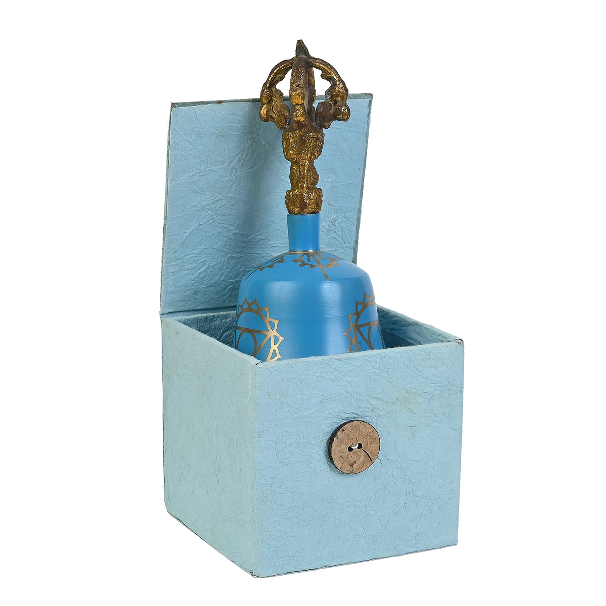Sea Blue Throat Chakra Tibetan Bell (Throat Chakra Sea Blue)