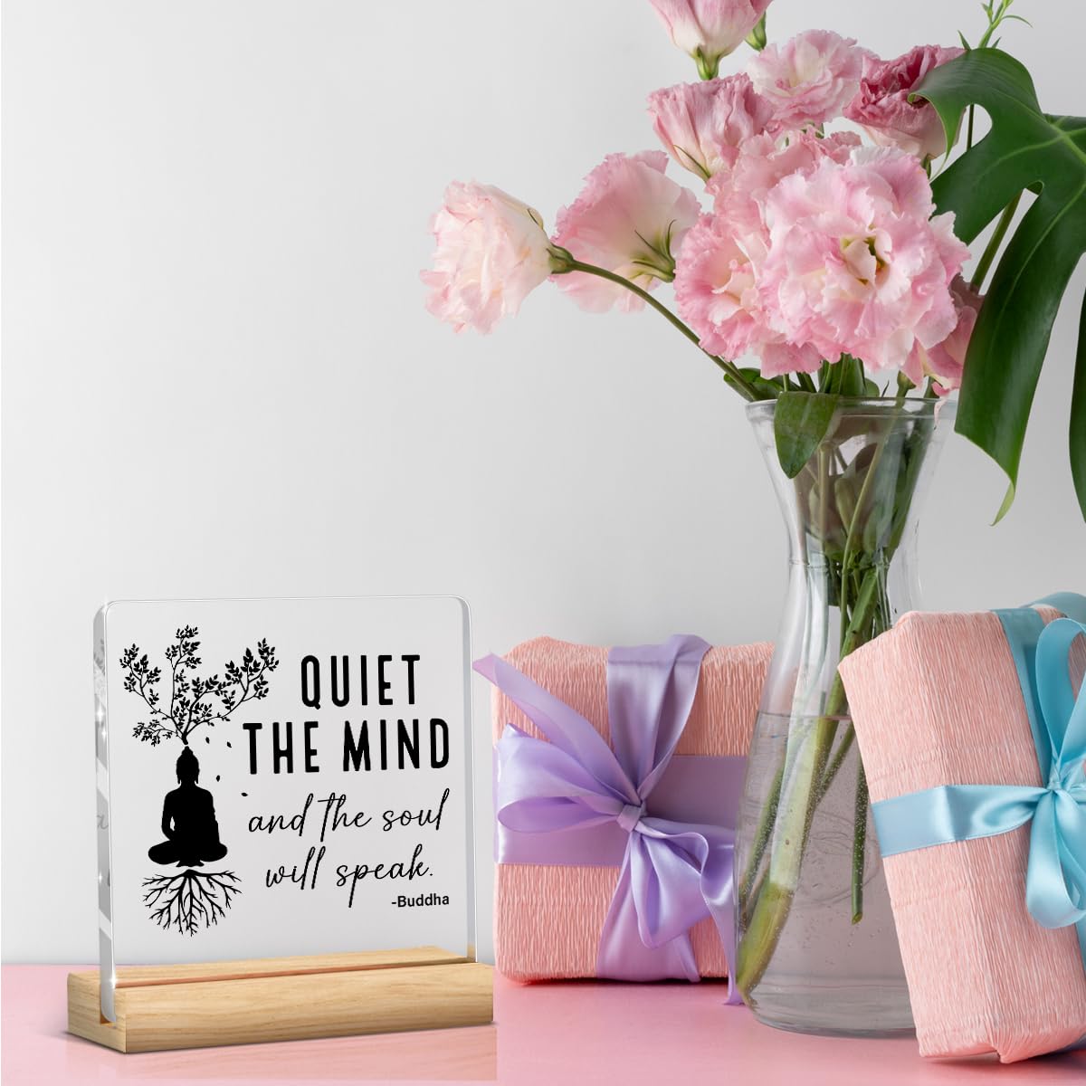 Meditation Room Decor (Quiet The Mind And The Soul Will Speak. -Buddha)