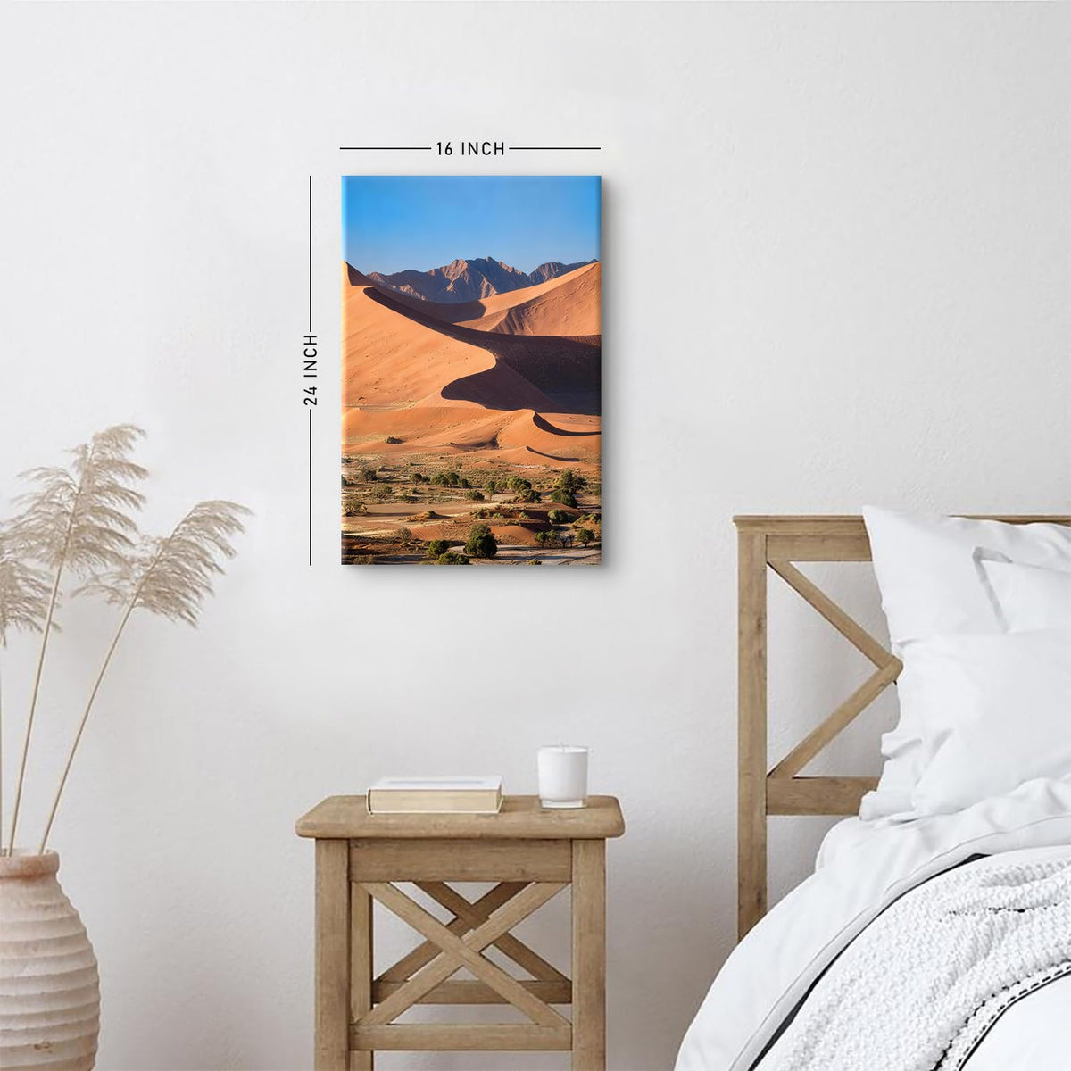 Nature Landscape Wall Art Great Sand Dunes National Park Pictures Dune Spread Scenery Canvas Prints Western Country Painting Poster Southwest Farmhouse Canvas Artwork for Home Decorations 16x24" (24"L x 16"W / Great Sand Dunes)