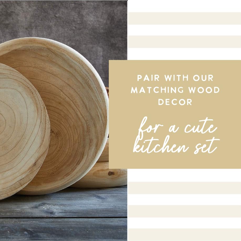 Wood Serving Bowl (11.5" Large / Natural)