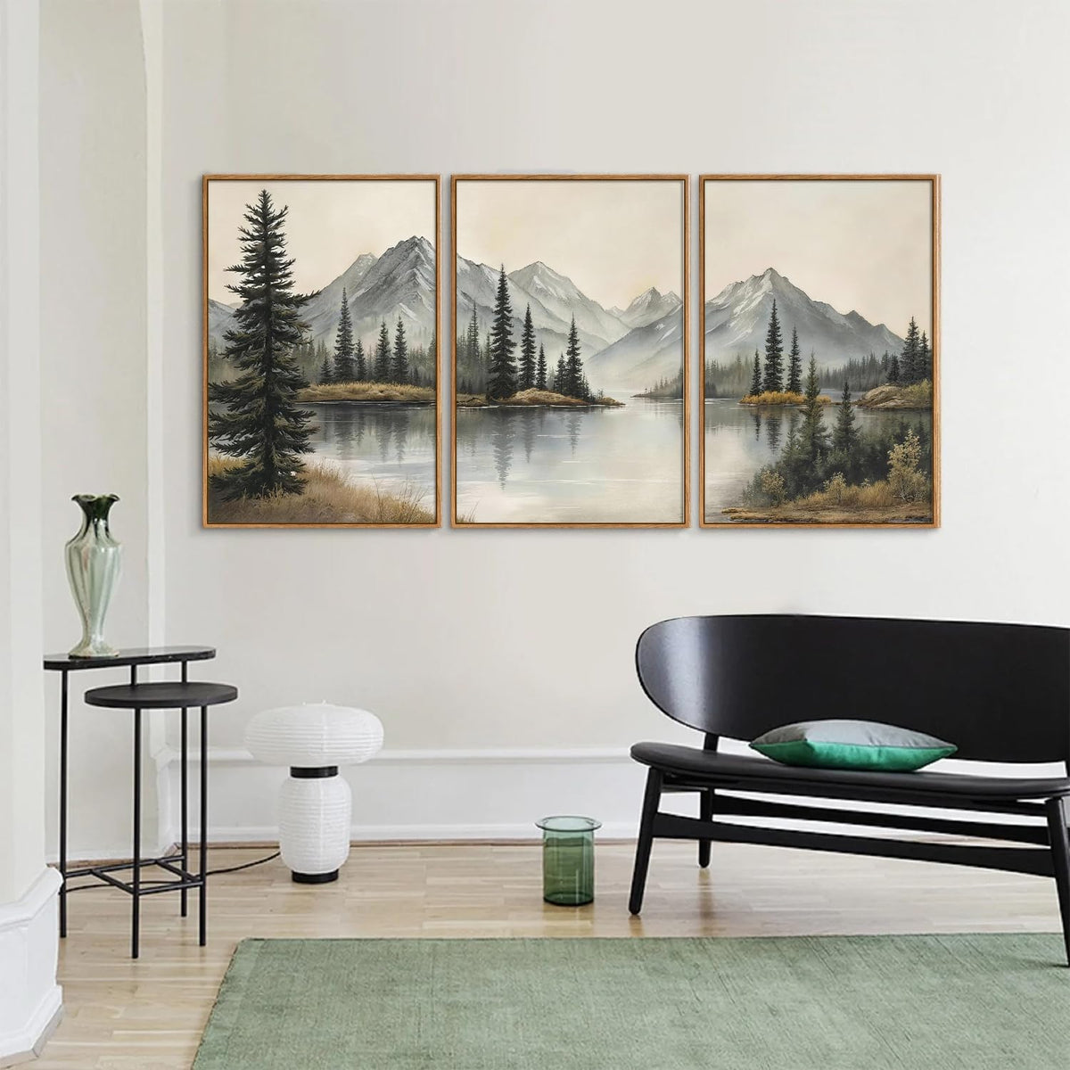 Snow Mountain Framed Canvas Wall Art (Snow Mountain / 36"L x 24"W)