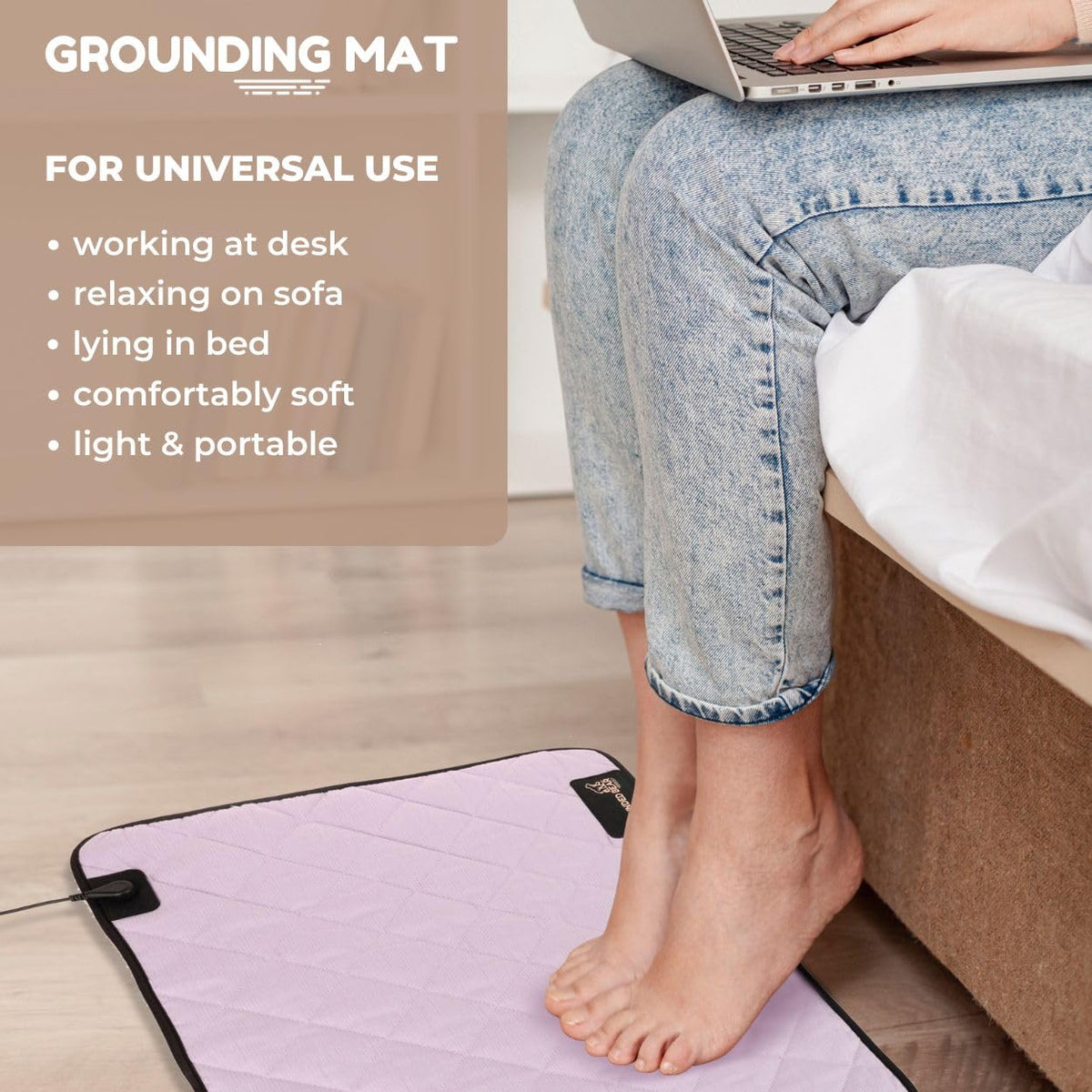 Premium Grounding Mat for Feet (Pink)