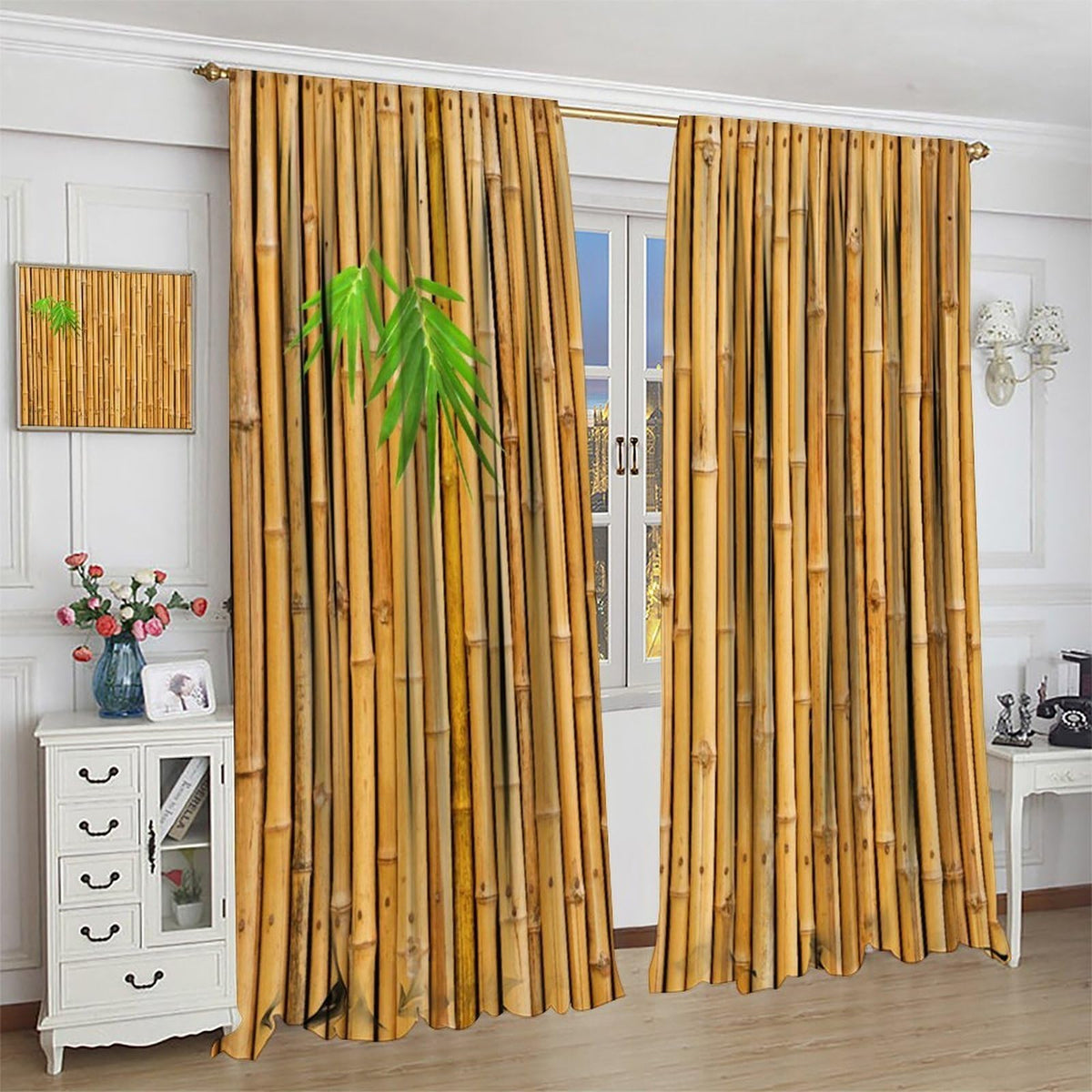 Zen Bamboo Blackout Curtains (31.5"W x 72"L (Pack of 2) / Zen-18)